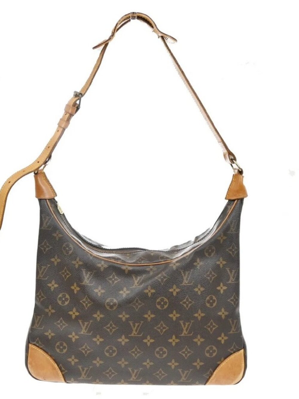 LOUIS VUITTON Boulogne 35 Shoulder Bag Monogram Leather Brown M51260 88SA122
